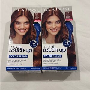 Clairol Root Touch-Up ColorBlend 5R Medium Auburn Hair Color 2 boxes